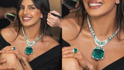 明星戴祖母绿图片,明星演绎复古时尚风采